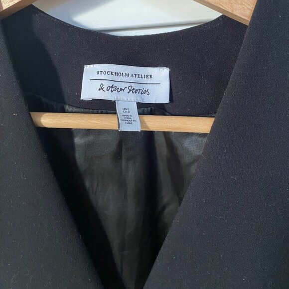 & Other Stories Black Vest - Picture 2 of 7